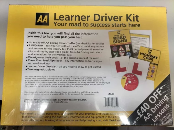 AA Learner Driver Kit 2016 DVD Top-quality Free UK shipping