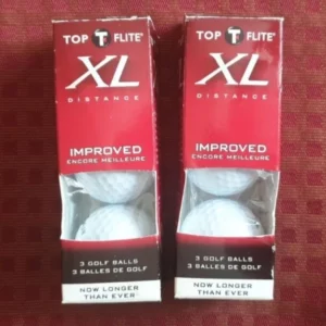 6 x Top Flite XL Distance Golf Balls - 2 Boxes Of 3 - Afterburner Core - Unused