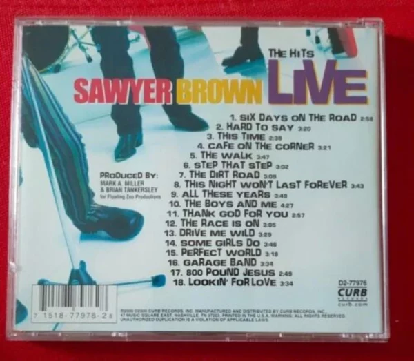 The Hits LIVE SAWYER BROWN 2000 CD Top-quality Free UK shipping