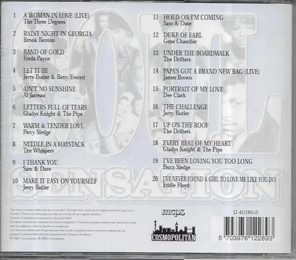 Soul Sensation Vol. 2 Various Artists 1999 CD Top-quality Free UK shipping