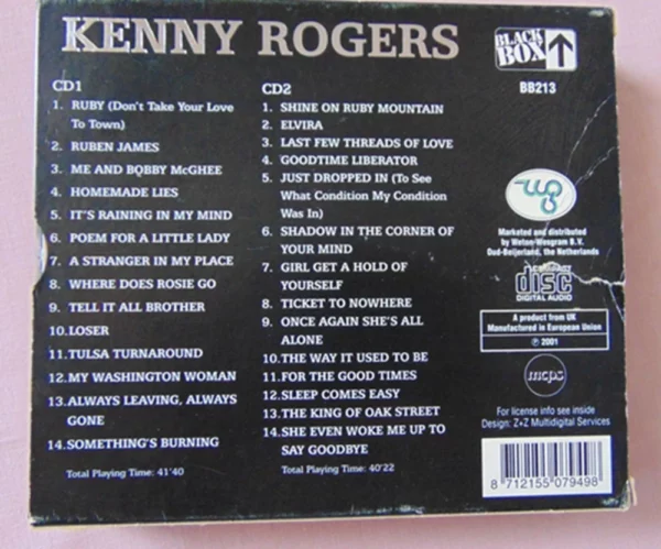 Me and Bobby Mcgee Kenny Rogers 2003 CD Top-quality Free UK shipping