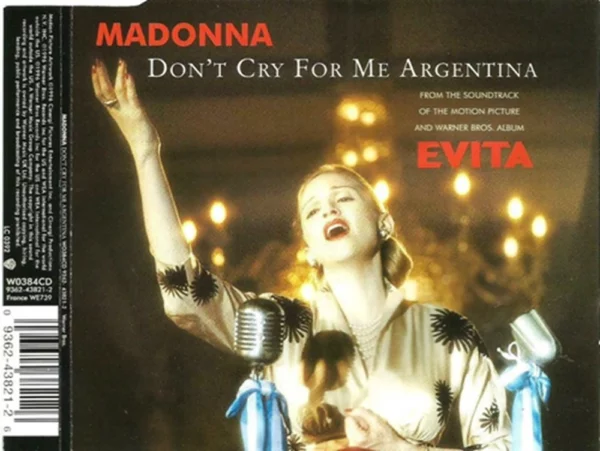 Don't Cry for Me Argentina Madonna 1996 CD Top-quality Free UK shipping