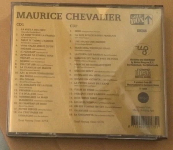 Maurice Chevalier - Paris Je T'aime D'amour Maurice Chevalier 2004 CD