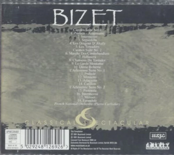 Bizet Bizet 2001 CD Top-quality Free UK shipping