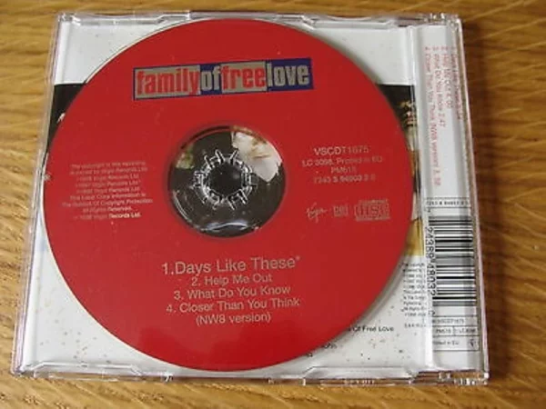 Days Like These Family of Free Love 1998 CD Top-quality Free UK shipping