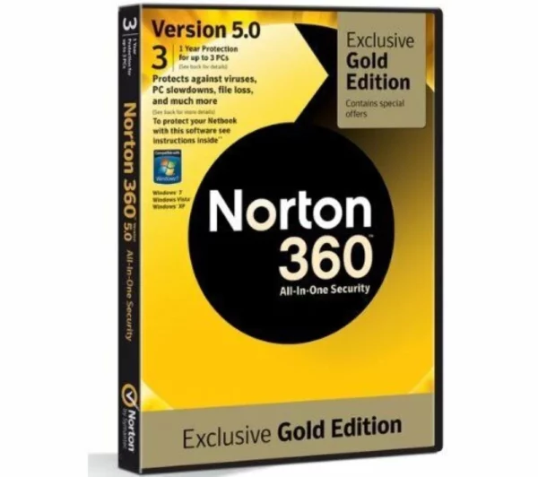 Norton 360 Exclusive Gold Edition Ver 5.0 DVD Top-quality Free UK shipping