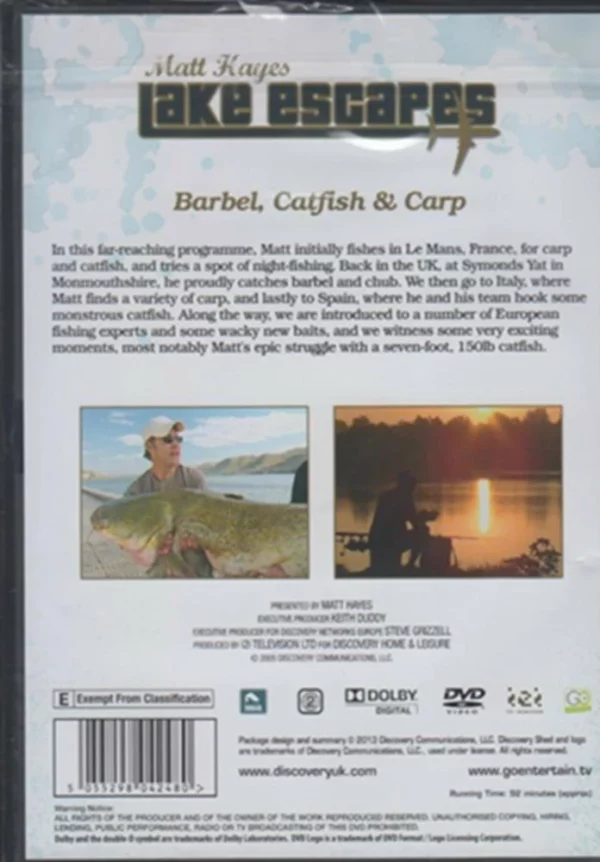 Matt Heyes lake Escapes -Barbel catfish & Carp 2013 DVD Top-quality