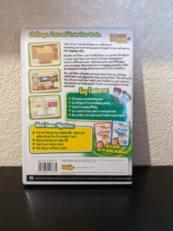 Junior Brain Train Word Games (Ages 7-11) Windows XP 2008 New Top-quality