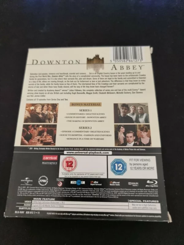 Downton Abbey - Series 1 & 2 Maggie Smith 2011 New Blu-ray Top-quality