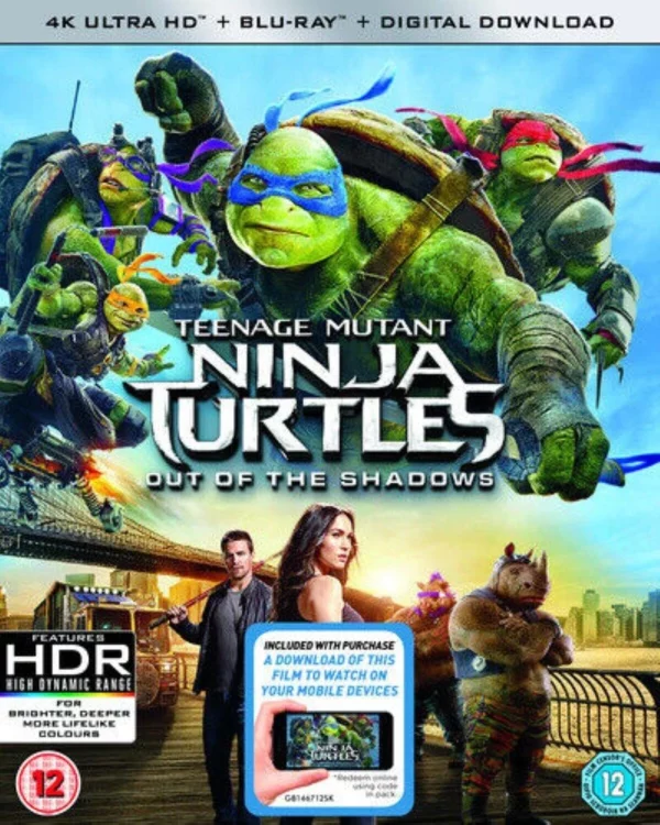 Teenage Mutant Ninja Turtles: Out Of The Shadows Stephen Amell 2016 Blu-ray