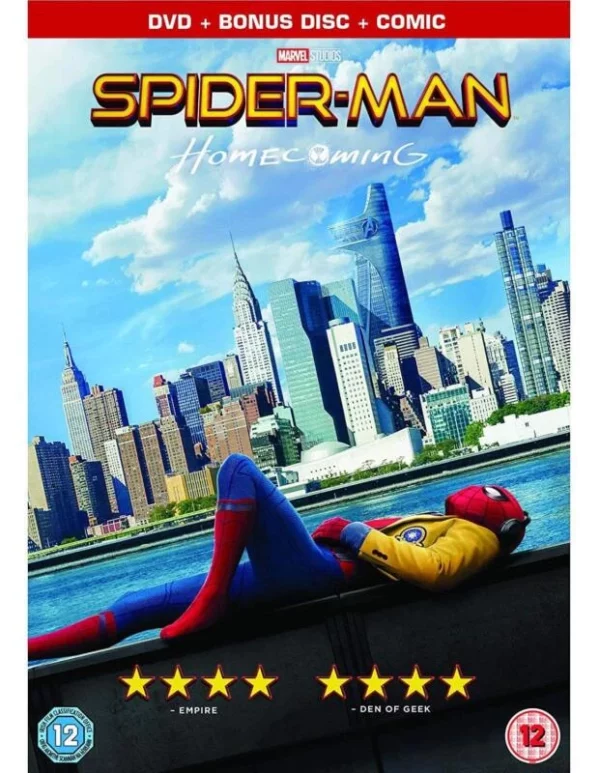 Spider-Man Homecoming Tom Holland 2017 New DVD Top-quality Free UK shipping