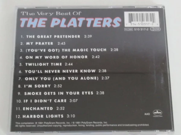 The Very Best of the Platters The Platters 1999 CD Top-quality Free UK shipping