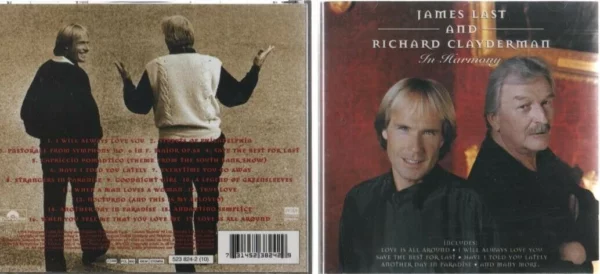 In Harmony Richard Clayderman & James Last 1994 CD Top-quality Free UK shipping