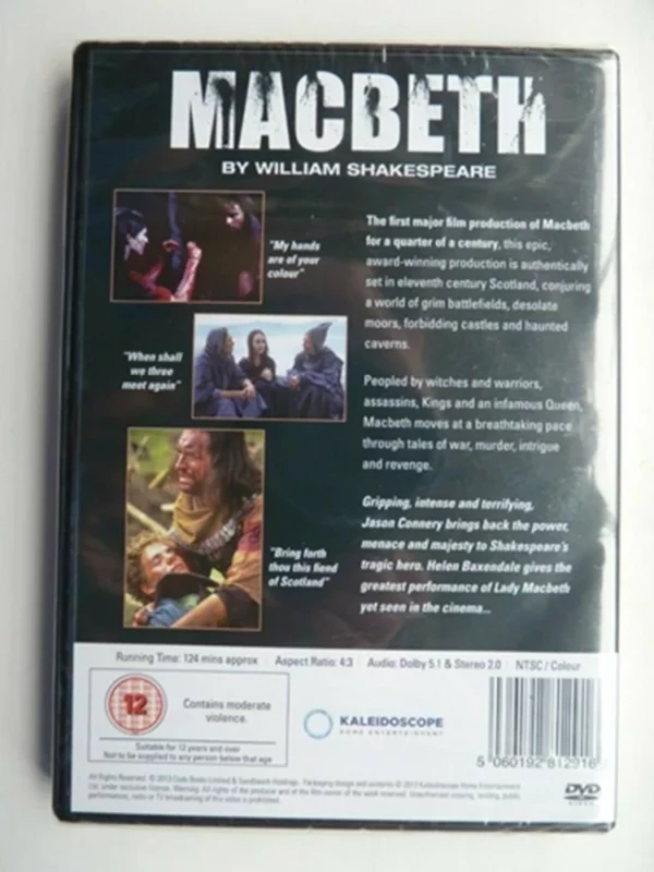 Macbeth Helen Baxendale 2013 New DVD Top-quality Free UK shipping