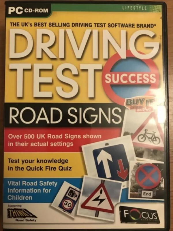 Driving Test Sucess Road Signs Windows 2000 2004 Top-quality Free UK shipping