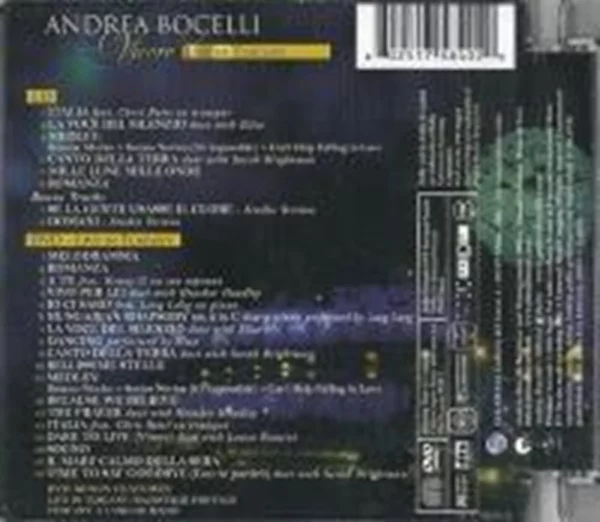 Vivere : One Night In Tuscany Andrea Bocelli 2008 CD Top-quality