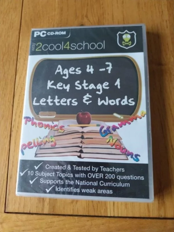 Ages 4 to 7 - Key stage 1-Letters and Words 20000/ME/XP/Vista New Top-quality