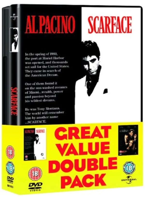 Scarface/Casino Robert De Niro 2006 New DVD Top-quality Free UK shipping