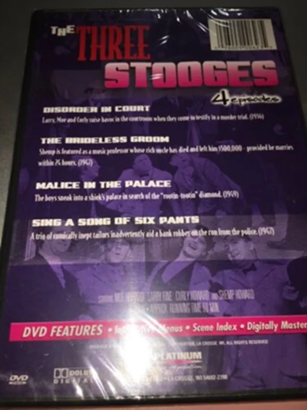 The Three Stooges Moe Howard 2003 New DVD Top-quality Free UK shipping