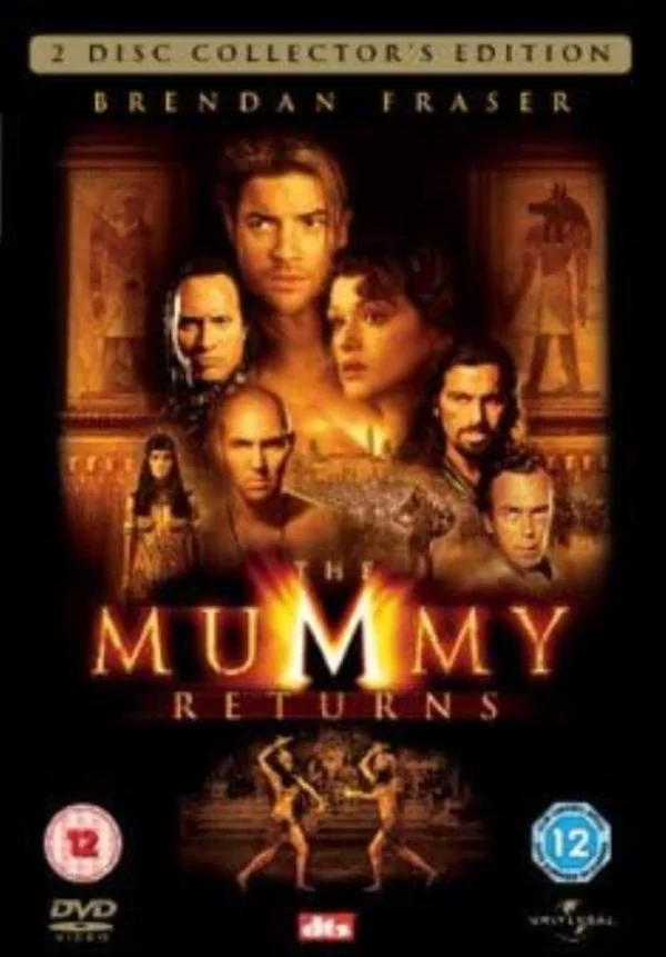 The Mummy Returns Brendan Fraser, Rachel Weisz, John Hannah 2001 DVD