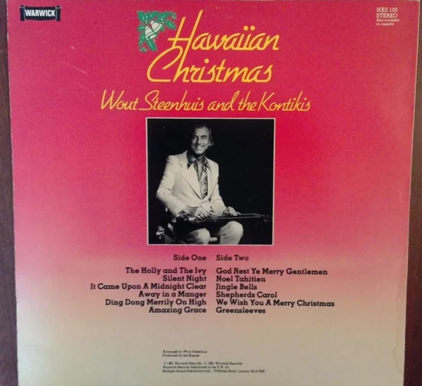 Hawaiian Christmas HXS 100 Wout Steenhuis & The Kontikis Records Top-quality