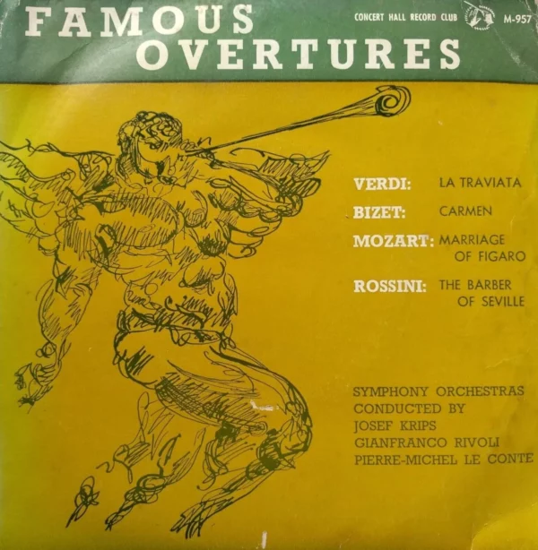 Famous Overtures M 957 Various 1961 Records Top-quality Free UK shipping