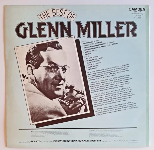 The Best Of Glenn Miller CDS 1165 Glenn Miller 1984 Records Top-quality