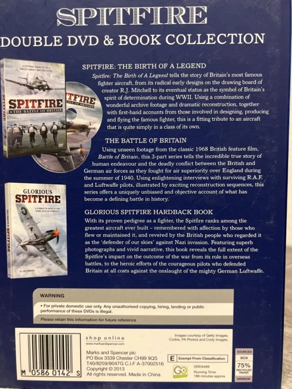 Spitfire: Birth of a Legend & The Battle of Britain DVD Top-quality