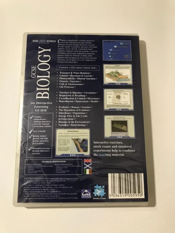 The Times Educational Series GCSE Biology windows 95,98,2000,nt Top-quality