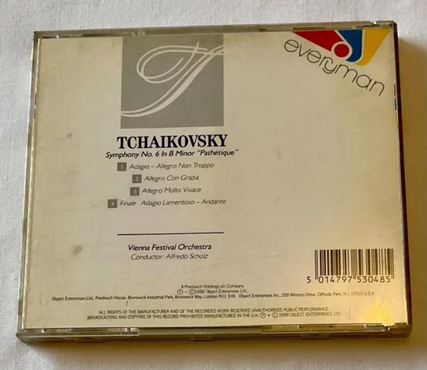 Tchaikovsky Symphony No. 6 Pathetique Vienna Festival Orchestra CD Top-quality