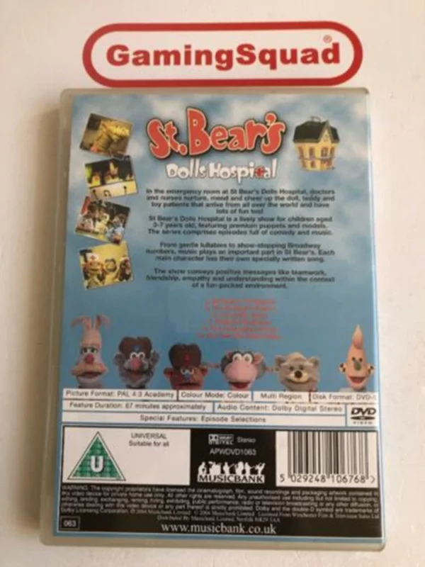 St Bear's Dolls Hospital 2004 New DVD Top-quality Free UK shipping