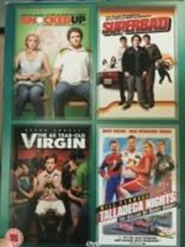 KNOCKED UP, THE 40 YEAR OLD VIRGIN, SUPERBAD, TALLADEGA NIGHTS 2008 New DVD