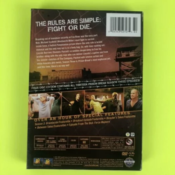 Prison Break: Season 3 Dominic Purcell 2008 New DVD Top-quality