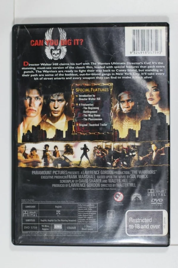 The Warriors 1979 New DVD Top-quality Free UK shipping