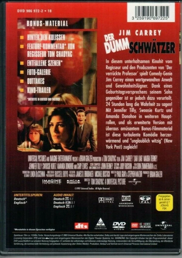 Der Dummschwätzer - Special Edition Jim Carrey 1997 DVD Top-quality