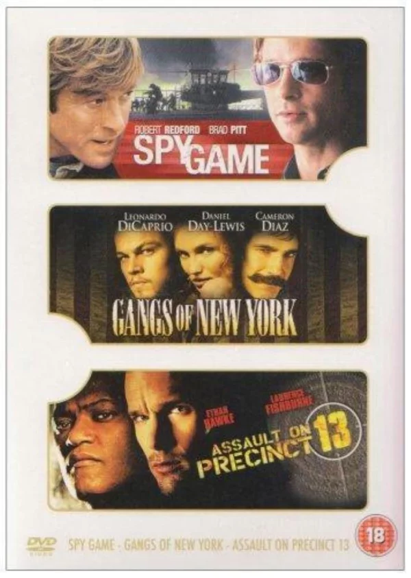 Gangs Of New York/Assault On Precinct 13/Spy Game 2001 New DVD Top-quality