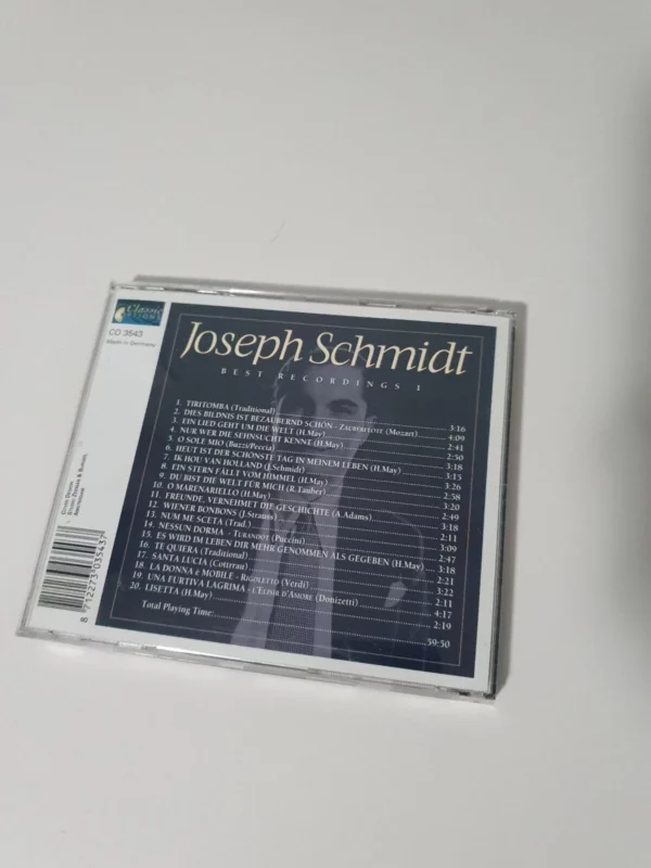 Best Recordings, Vol. 1 Joseph Schmidt CD Top-quality Free UK shipping