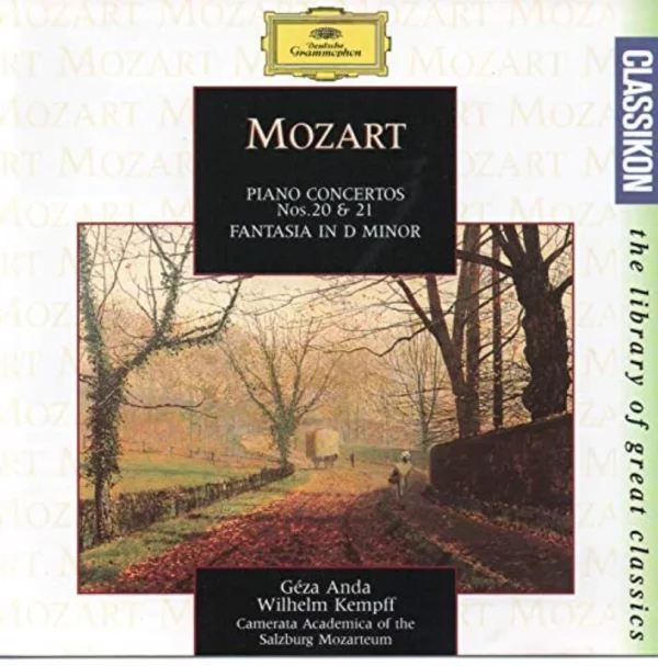 Mozart Piano Concertos Nos 20 & 21 various 1962 CD Top-quality Free UK shipping