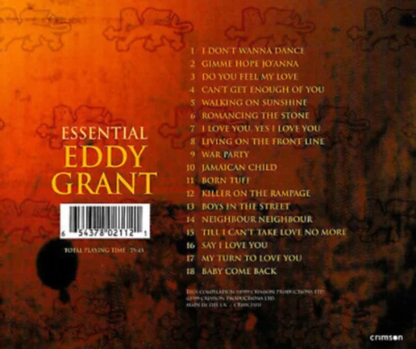 Essential Eddy Grant Eddy Grant 1999 CD Top-quality Free UK shipping