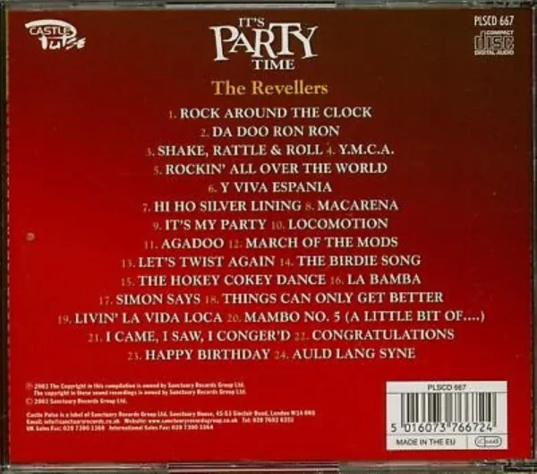 It's Party Time The Revellers 2003 CD Top-quality Free UK shipping