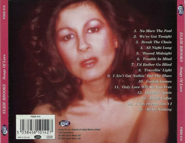 Songs Of Love Elkie Brooks 1999 CD Top-quality Free UK shipping