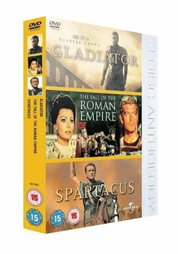 Gladiator/The Roman Empire/Spartacus Alec Guinness 2006 DVD Top-quality