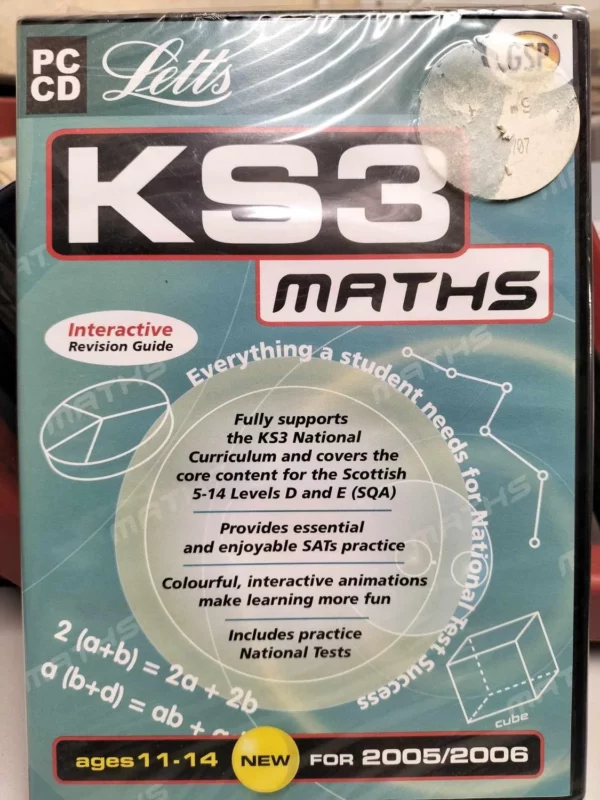 Letts KS3 Maths Windows 98/ME/2000/XP 2005 New Top-quality Free UK shipping