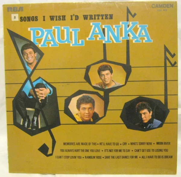 Songs I Wish I'd Written Paul Anka 1970 Records Top-quality Free UK shipping