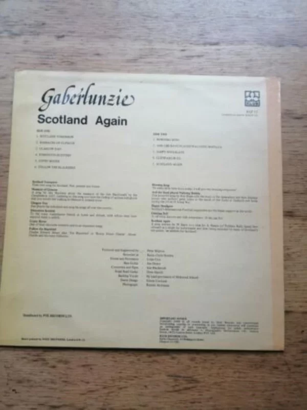 Scotland Again Gaberlunzie 1979 Records Top-quality Free UK shipping