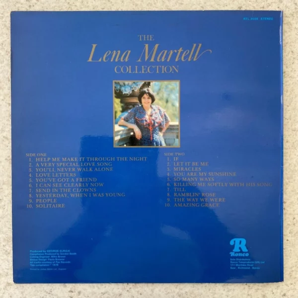 The Lena Martell Collection Lena Martell 1978 Records Top-quality