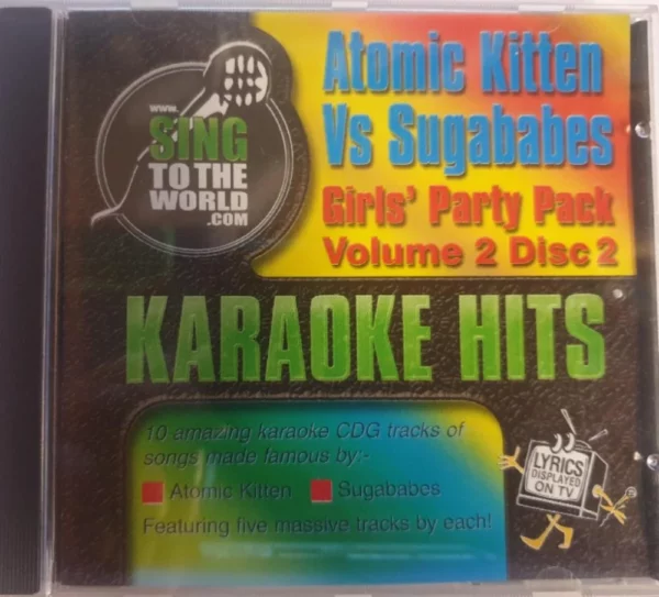 Atomic Kittens vs Sugarbabes Karaoke Hits Various Artists CD Top-quality