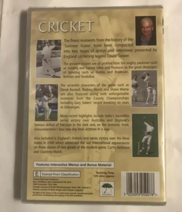 Story of Cricket Mohandas Karamchand Gandhi DVD Top-quality Free UK shipping