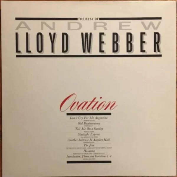 The Best Of Andrew Lloyd Webber - Ovation Andrew Lloyd Webber 1985 Records