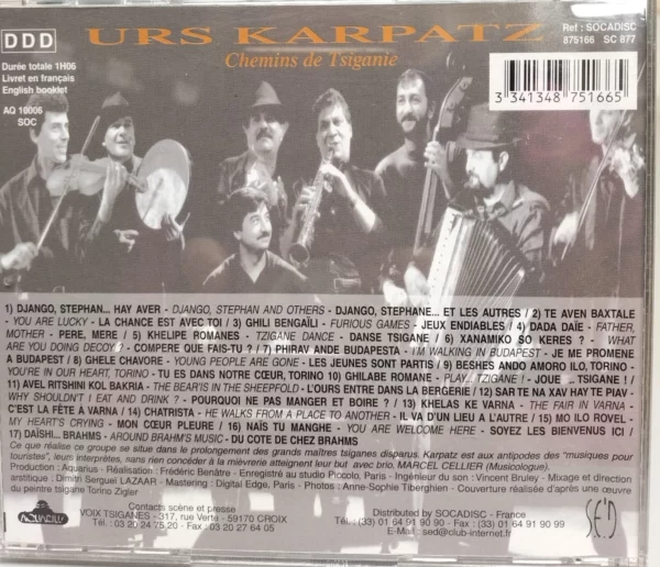 Chemins De Tsiganie Urs Karpatz CD Top-quality Free UK shipping